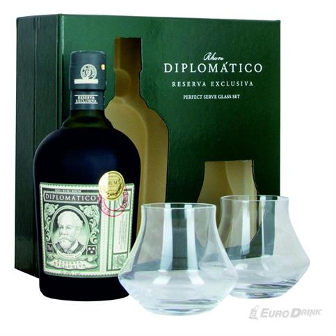 RHUM DIPLOMATICO RES EXCLUS PACK+BICCH CL 70