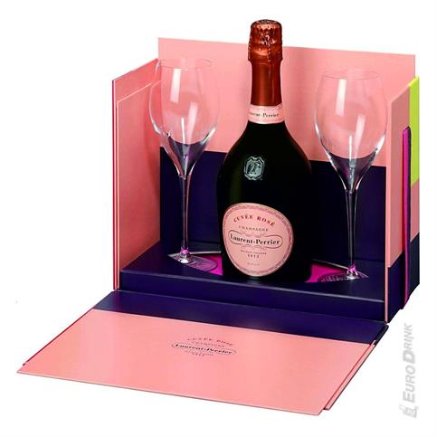 CHAMPAGNE LAURENT PERR ROSE+ 2 CALICI