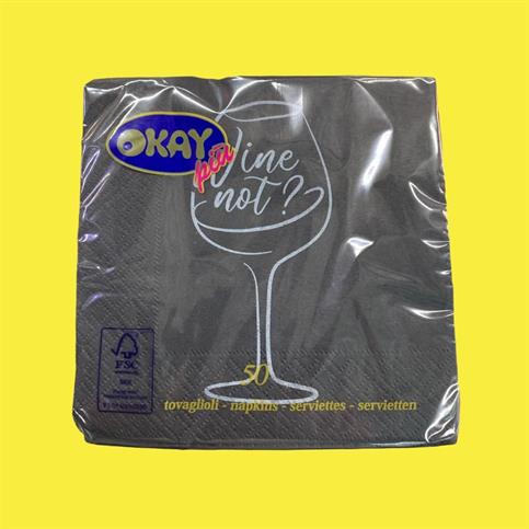 TOVAGLIOLI OKAY WINE NOT NERI 25X25 PZ 50