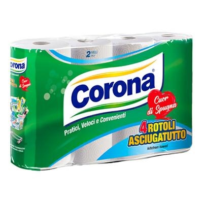 ROTOLI CORONA ASCIUGATUTTO PZ 4 - MATERIALE DI CONSUMO - Eurodrink