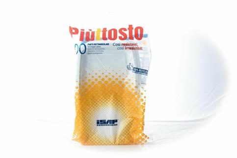 PIATTO RETTANGOLARE BIANCO ISAP PZ.25