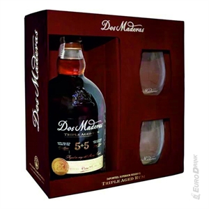 RUM DOS MADERAS 5+5 + BICCHIERI CL 70