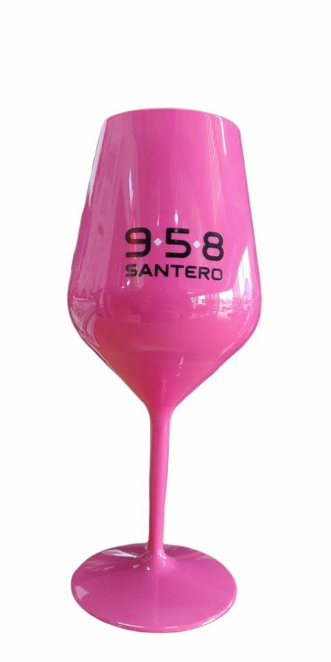 Santero 958 6 bicchieri fucsia in policarbonato