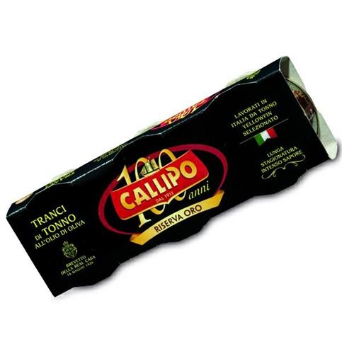 TONNO CALLIPO GR 80X3 LATTINA RIS ORO