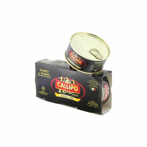 TONNO CALLIPO GR 160X2 LATTINA RIS ORO