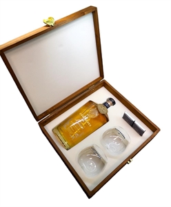 GRAPPA CASTAGNER LEON AMARONE + 2 BICCH LEGNO CL 70