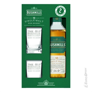BUSHMILLS 10Y +2 BICCHIERI CL 70