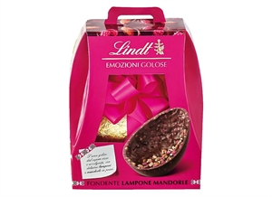 UOVO LINDT FONDENTE LAMPONE E MANDORLE GR 360
