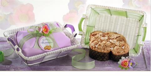 COLOMBA FLAMIGNI CLASSICA IN CESTO INTRECCIATO GR 750