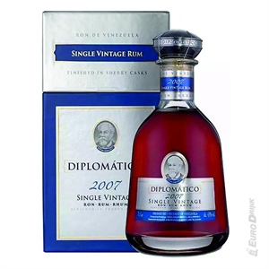 RUM DIPLOMATICO SINGLE VINTAGE 2007 CL 70