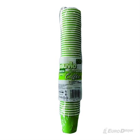 BICCHIERI CARTA VERDE VESUVIO CC 75 PZ 50