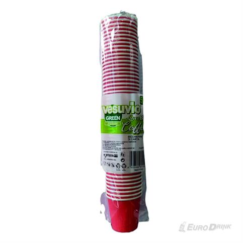 BICCHIERI CARTA ROSSI VESUVIO CC 75 PZ 50
