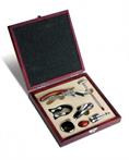 SET VINO 6 PEZZI IN LEGNO E METALLO
