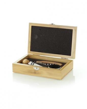SET VINO 3 PEZZI LEGNO CHIARO NITOL
