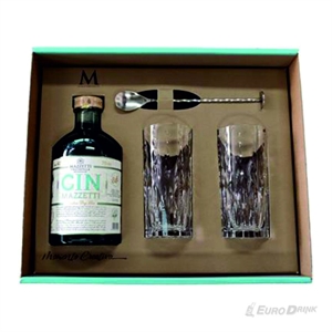 GIN MAZZETTI CL 70 +2 BICCHIERI+BARSPOON