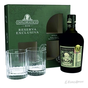 RUM DIPLOMATICO +2 BICCHIERI CL 70