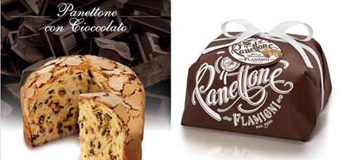 PANETTONE FLAMIGNI CON GOCCE DI CIOCCOLATO KG 1