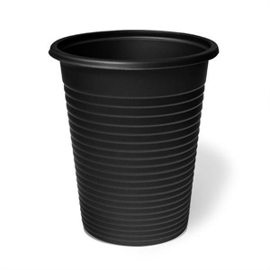 BICCHIERI PLASTICA NERI HAPPINES CC200 PZ 50