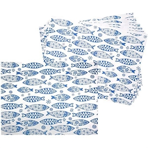 TOVAGLIETTE BLUE FISH 30X40 PZ 250