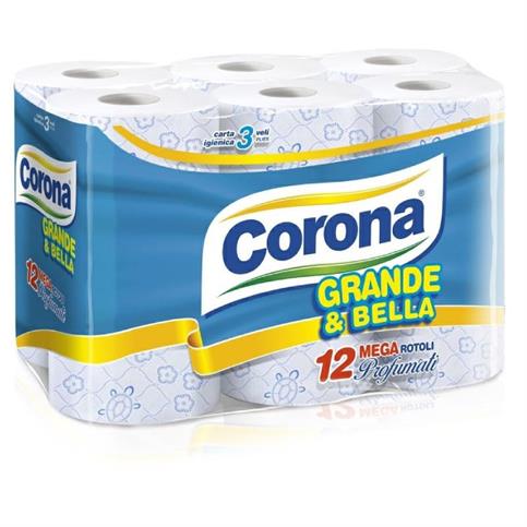 CARTA IGIENICA GRANDE E BELLA 12 ROTOLI *****