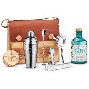 GIN MAZZETTI IN CONFEZIONE LEGNO SET BARMAN