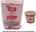 BICCHIERI CARTA HAPPINESS NATALE CC 75 PZ 50