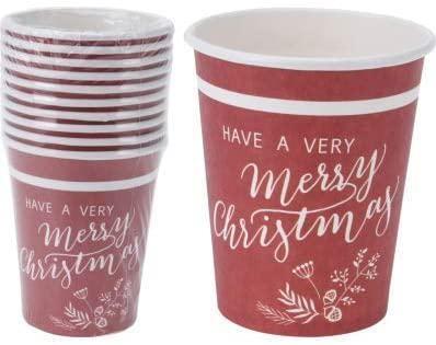 BICCHIERI CARTA HAPPINESS NATALE CC210 PZ 50