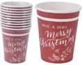 BICCHIERI CARTA HAPPINESS NATALE CC210 PZ 50