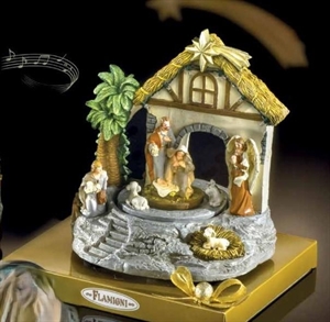 PRESEPE CARILLON FLAMIGNI CON TORRONCINI GR 60