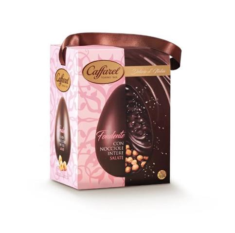 UOVO CAFFAREL FONDENTE CON NOCCIOLE INTERE SALATE GR 530