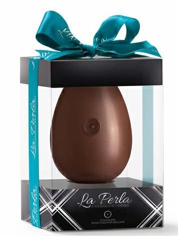 UOVO LA PERLA AL CIOCCOLATO FONDENTE 60% SENZA ZUCCHERI GR 220