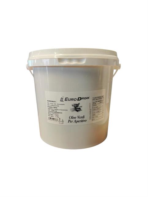 SECCHIELLO OLIVE VERDI 5 KG APERITIVO