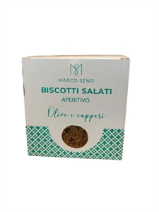 BISCOTTI SALATI OLIVE E CAPPERI MARCO SENO GR150