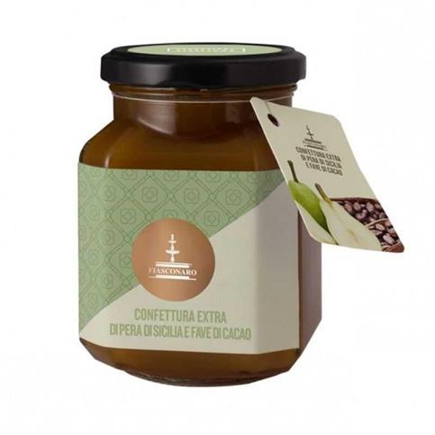 CONFETTURA PERA DI SICILIA E FAVE DI CACAO FIASCONARO GR. 360