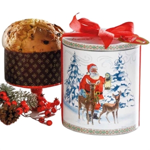 PANETTONE MILANO ALTO IN LATTA CHRISTMAS KG1 CLASSICA FLAMIGNI