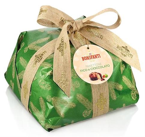 PANETTONE FICO E CIOCCOLATO GR.750 BONIFANTI KRAFT RETRO