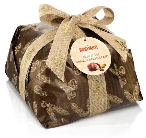 PANETTONE ARANCIA E CIOCC. GR.750 BONIFANTI KRAFT RETRO