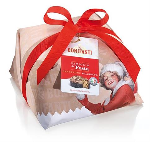 PANETTONE GLASSATO FAMIGLIA IN FESTA KG.1 INCARTO BONIFANTI