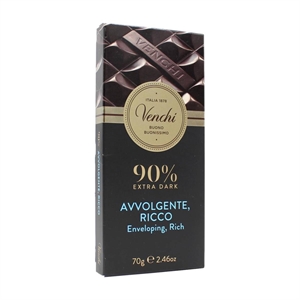 TAVOLETTA VENCHI 90% EXTRA DARK GR 70