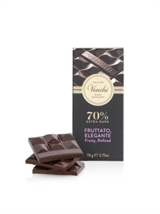 TAVOLETTA VENCHI 70% FRUTTATO EXTRA DARK GR 70