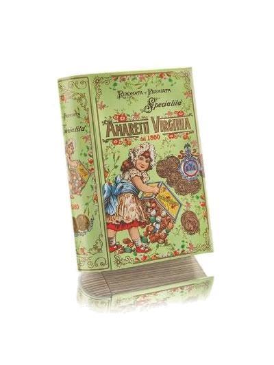 AMARETTI CLASSICI LIBRO IN METALLO GR 200 VIRGINIA