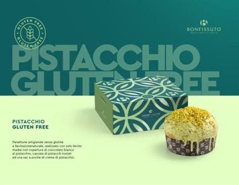 PANETTONE PISTACCHIO GLUTEN FREE GR. 750 BONFISSUTO