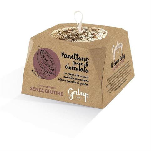 PANETTONE GRAN GALUP GOCCE CIOCCOLATO GLUTEN FREE GR 400