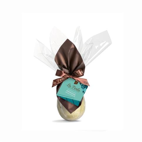 MINI UOVO LA PERLA CIOCC BIANCO PISTACCHIO GR 80