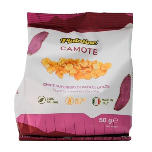 PATATINE CAMOTE GR 50 PATATA DOLCE PLATATINE